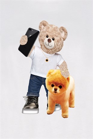 PRINTED TEDDY BEAR sweatshirt