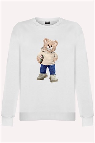 PRINTED TEDDY BEAR sweatshirt