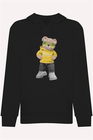 PRINTED TEDDY BEAR  hoodie