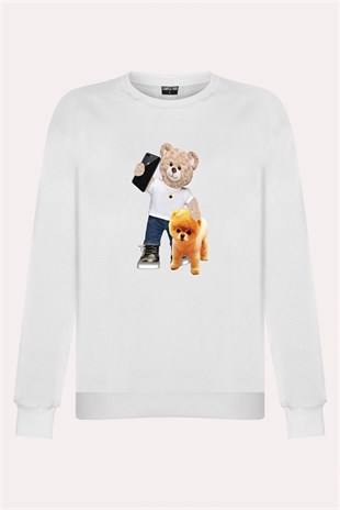 PRINTED TEDDY BEAR sweatshirt