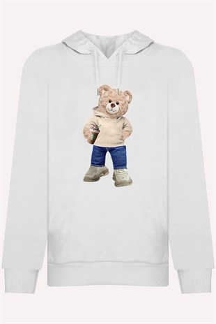 PRINTED TEDDY BEAR  hoodie