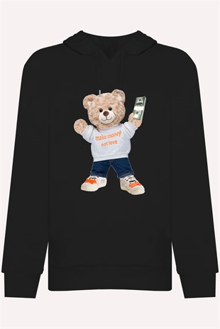 PRINTED TEDDY BEAR  hoodie
