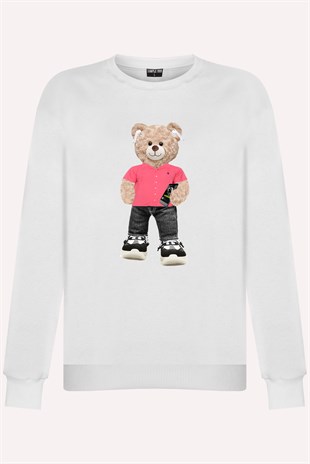 PRINTED TEDDY BEAR sweatshirt