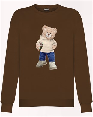 PRINTED TEDDY BEAR sweatshirt