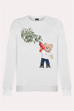PRINTED TEDDY BEAR sweatshirt