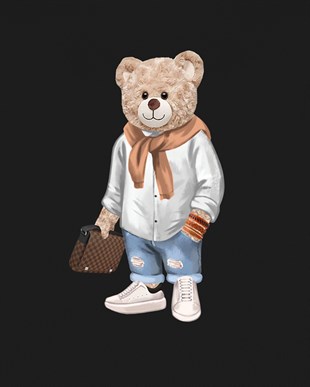 PRINTED TEDDY BEAR sweatshirt
