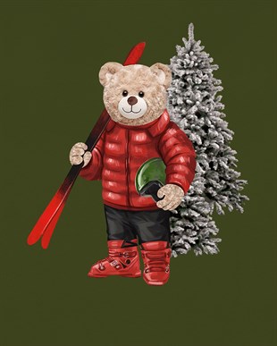 PRINTED TEDDY BEAR sweatshirt