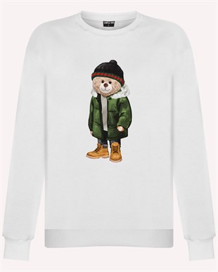 PRINTED TEDDY BEAR sweatshirt