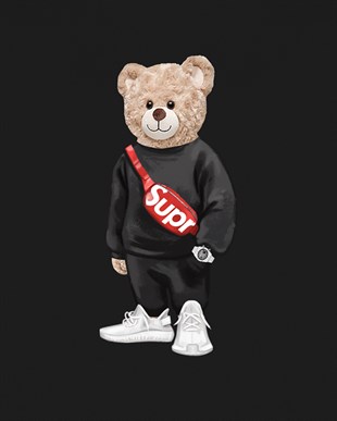PRINTED TEDDY BEAR sweatshirt