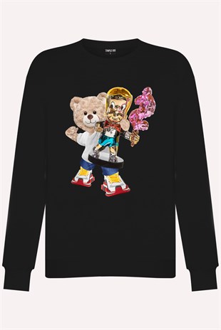 PRINTED TEDDY BEAR sweatshirt