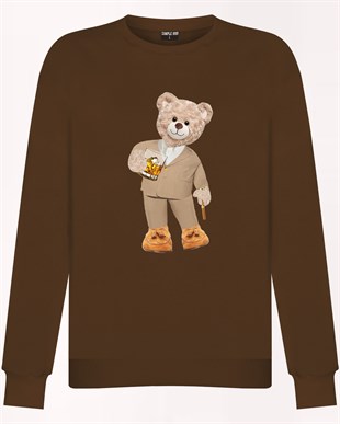 PRINTED TEDDY BEAR sweatshirt