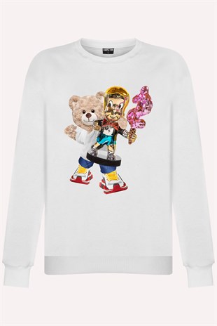 PRINTED TEDDY BEAR sweatshirt