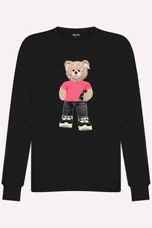 PRINTED TEDDY BEAR sweatshirt