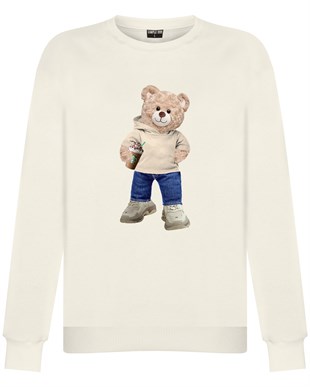 PRINTED TEDDY BEAR sweatshirt