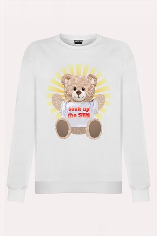 PRINTED TEDDY BEAR sweatshirt