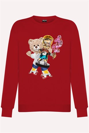 PRINTED TEDDY BEAR sweatshirt