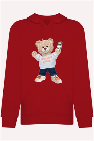 PRINTED TEDDY BEAR  hoodie