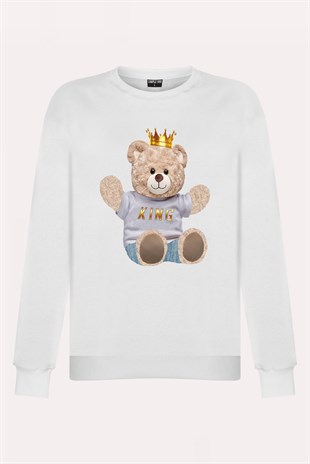 PRINTED TEDDY BEAR sweatshirt