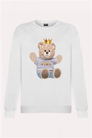 PRINTED TEDDY BEAR sweatshirt