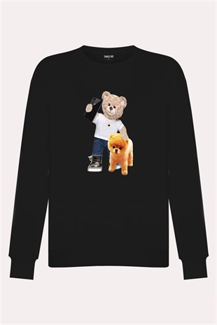 PRINTED TEDDY BEAR sweatshirt