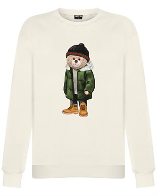 PRINTED TEDDY BEAR sweatshirt