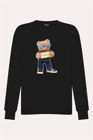 PRINTED TEDDY BEAR sweatshirt