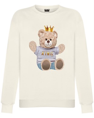 PRINTED TEDDY BEAR sweatshirt