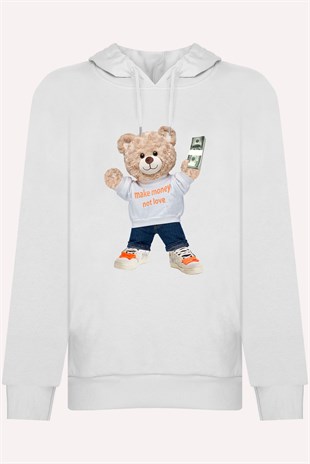 PRINTED TEDDY BEAR  hoodie