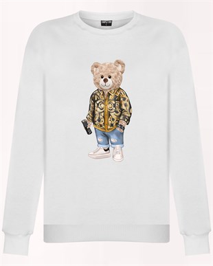 PRINTED TEDDY BEAR sweatshirt