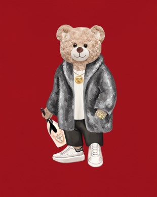 PRINTED TEDDY BEAR sweatshirt