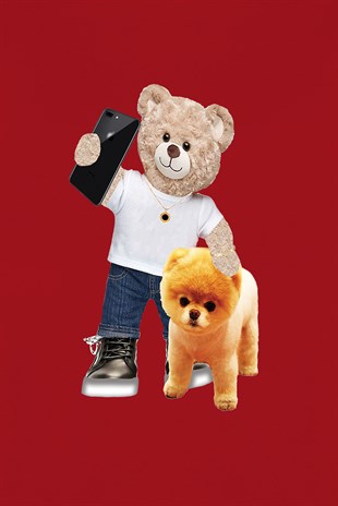 PRINTED TEDDY BEAR sweatshirt