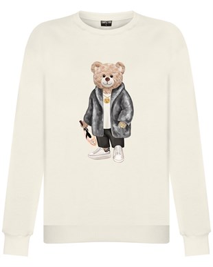 PRINTED TEDDY BEAR sweatshirt