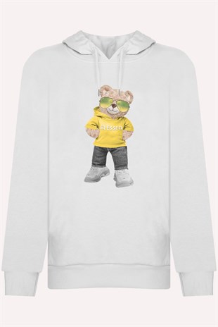 PRINTED TEDDY BEAR  hoodie