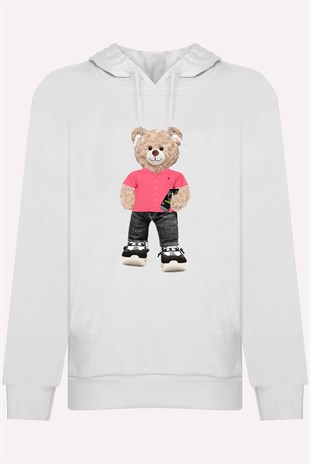 PRINTED TEDDY BEAR  hoodie