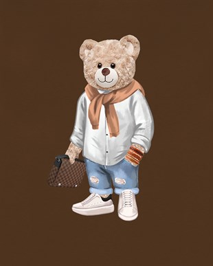 PRINTED TEDDY BEAR sweatshirt