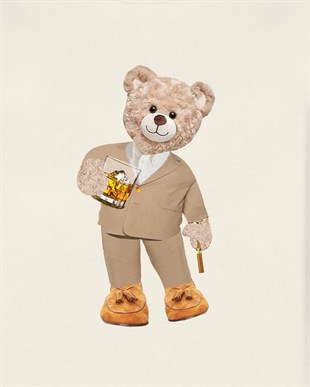 PRINTED TEDDY BEAR sweatshirt