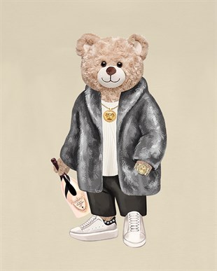 PRINTED TEDDY BEAR tshirt