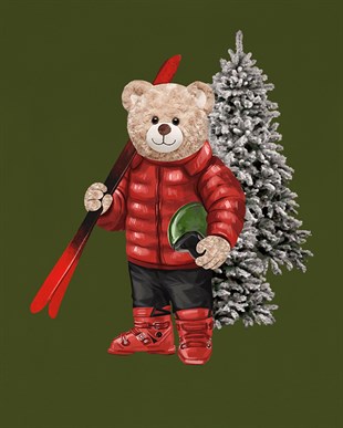 PRINTED TEDDY BEAR tshirt