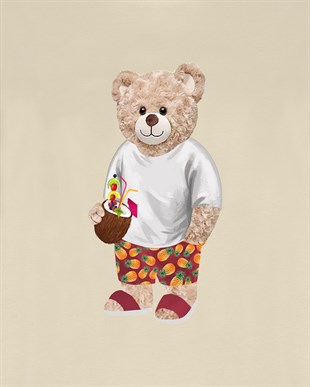 PRINTED TEDDY BEAR tshirt