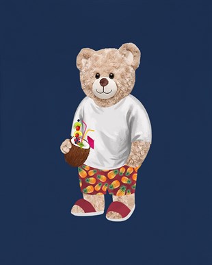 PRINTED TEDDY BEAR tshirt