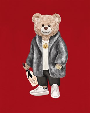 PRINTED TEDDY BEAR tshirt