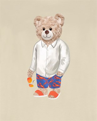 PRINTED TEDDY BEAR tshirt