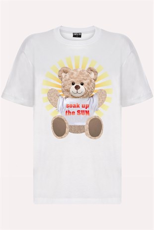 PRINTED TEDDY BEAR tshirt