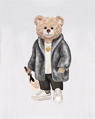 PRINTED TEDDY BEAR tshirt
