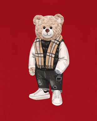 PRINTED TEDDY BEAR tshirt