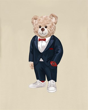 PRINTED TEDDY BEAR tshirt