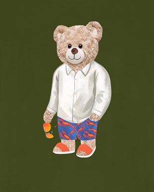 PRINTED TEDDY BEAR tshirt