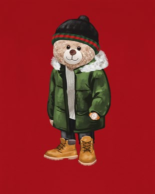 PRINTED TEDDY BEAR tshirt