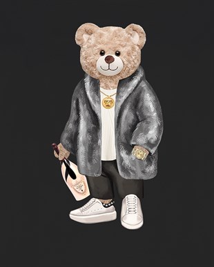PRINTED TEDDY BEAR tshirt