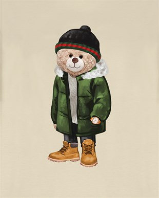 PRINTED TEDDY BEAR tshirt